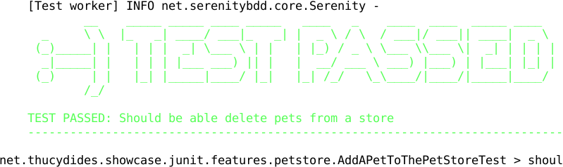 Console color output is enabled